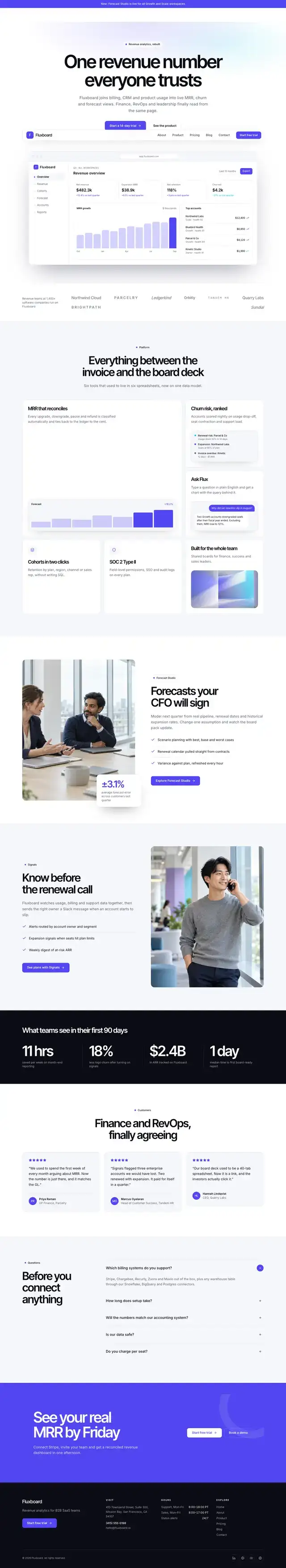 Fluxboard home page